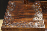 桜の彫刻模様で華やかな軽井沢彫鏡台 BB3145