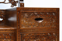 桜の彫刻模様で華やかな軽井沢彫鏡台 BB3145