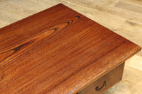 優美なけやき一枚板と印象的な脚作りで気品ある文机 BB3146