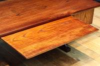 優美なけやき一枚板と印象的な脚作りで気品ある文机 BB3146