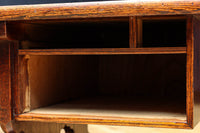 優美なけやき一枚板と印象的な脚作りで気品ある文机 BB3146