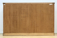 花模様のプレスガラスが可愛らしい木地色のガラスケース BB3149