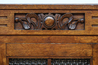 木枠デザインや蛇腹戸造りがお洒落なレトロ本棚 BB3150