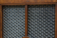 木枠デザインや蛇腹戸造りがお洒落なレトロ本棚 BB3150