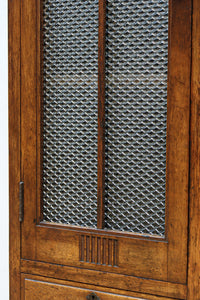 木枠デザインや蛇腹戸造りがお洒落なレトロ本棚 BB3150