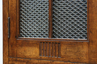 木枠デザインや蛇腹戸造りがお洒落なレトロ本棚 BB3150