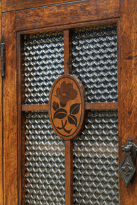 木枠デザインや蛇腹戸造りがお洒落なレトロ本棚 BB3150