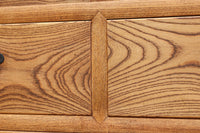 優美な杢目が流れる素地色の三方総欅収納箪笥 BB3153