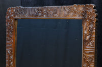 桜模様で飾られた美しい軽井沢彫りの姿見 BB3160