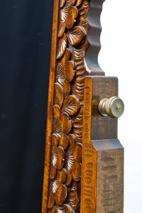 軽井沢彫りの上品な桜模様が浮かぶ鏡台 BB3164