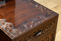 軽井沢彫りの上品な桜模様が浮かぶ鏡台 BB3164