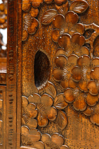 軽井沢彫りの上品な桜模様が浮かぶ鏡台 BB3164