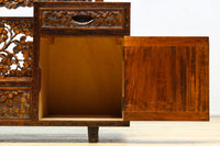 軽井沢彫りの上品な桜模様が浮かぶ鏡台 BB3164