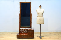 軽井沢彫りの上品な桜模様が浮かぶ鏡台 BB3164