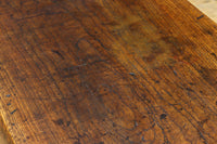 味わいが滲む欅一枚板の貫禄漂う両面使い文机 BB3167