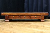 味わいが滲む欅一枚板の貫禄漂う両面使い文机 BB3167