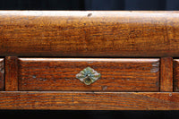 味わいが滲む欅一枚板の貫禄漂う両面使い文机 BB3167