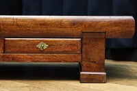 味わいが滲む欅一枚板の貫禄漂う両面使い文机 BB3167