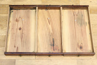 味わいが滲む欅一枚板の貫禄漂う両面使い文机 BB3167