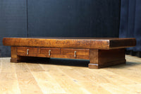 味わいが滲む欅一枚板の貫禄漂う両面使い文机 BB3167