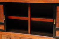 幅1960ミリ!! 四枚引き戸の壮観な造りで貫禄溢れる近江水屋箪笥 BB3173-MT