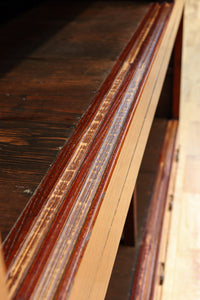 幅1960ミリ!! 四枚引き戸の壮観な造りで貫禄溢れる近江水屋箪笥 BB3173-MT