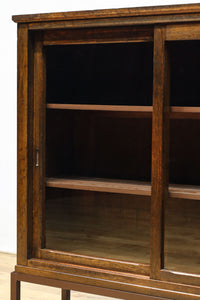 レトロガラスの煌めきが美しいアイアンフレーム付きガラスケース BB3177