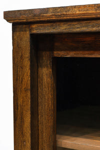 レトロガラスの煌めきが美しいアイアンフレーム付きガラスケース BB3177