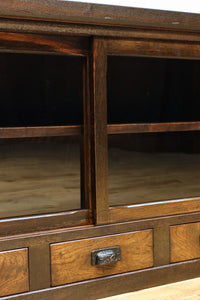 幅1076ミリ ゆらゆらガラスの温かみあるレトロガラスケース BB3178