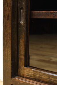 幅1076ミリ ゆらゆらガラスの温かみあるレトロガラスケース BB3178