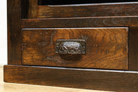 幅1076ミリ ゆらゆらガラスの温かみあるレトロガラスケース BB3178