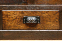 幅1076ミリ ゆらゆらガラスの温かみあるレトロガラスケース BB3178