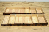 迫力ある杢目と金具の調和が貫禄を与える米沢帳場箪笥 BB3200