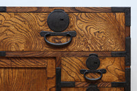 美しい杢目が流れる上質な帳場箪笥 BB3201