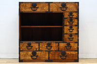 美しい杢目が流れる上質な帳場箪笥 BB3201