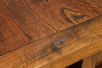 見事な杢目の素晴らしい面持ちの全面総欅越後帳場箪笥 BB3218