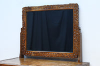 桜の木が引き出し前面に美しく描かれた軽井沢彫りの鏡台 BB3236