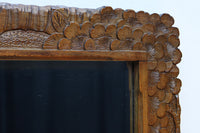 桜の木が引き出し前面に美しく描かれた軽井沢彫りの鏡台 BB3236