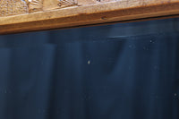 桜の木が引き出し前面に美しく描かれた軽井沢彫りの鏡台 BB3236