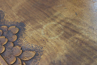 桜の木が引き出し前面に美しく描かれた軽井沢彫りの鏡台 BB3236