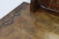 桜の木が引き出し前面に美しく描かれた軽井沢彫りの鏡台 BB3236