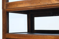 昭和レトロ!! タイルの細工がお洒落なオークガラスケース BB3237