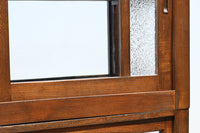 昭和レトロ!! タイルの細工がお洒落なオークガラスケース BB3237