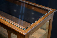 昭和レトロ!! タイルの細工がお洒落なオークガラスケース BB3237