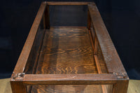 昭和レトロ!! タイルの細工がお洒落なオークガラスケース BB3237