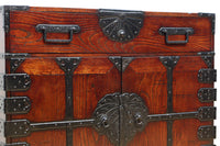 江戸時代寛政四年!!全面総欅仙台帳場箪笥 BB3238