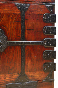 江戸時代寛政四年!!全面総欅仙台帳場箪笥 BB3238