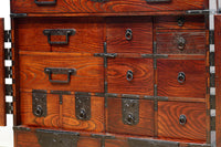 江戸時代寛政四年!!全面総欅仙台帳場箪笥 BB3238