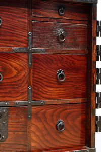 江戸時代寛政四年!!全面総欅仙台帳場箪笥 BB3238