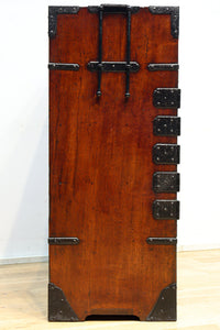 江戸時代寛政四年!!全面総欅仙台帳場箪笥 BB3238